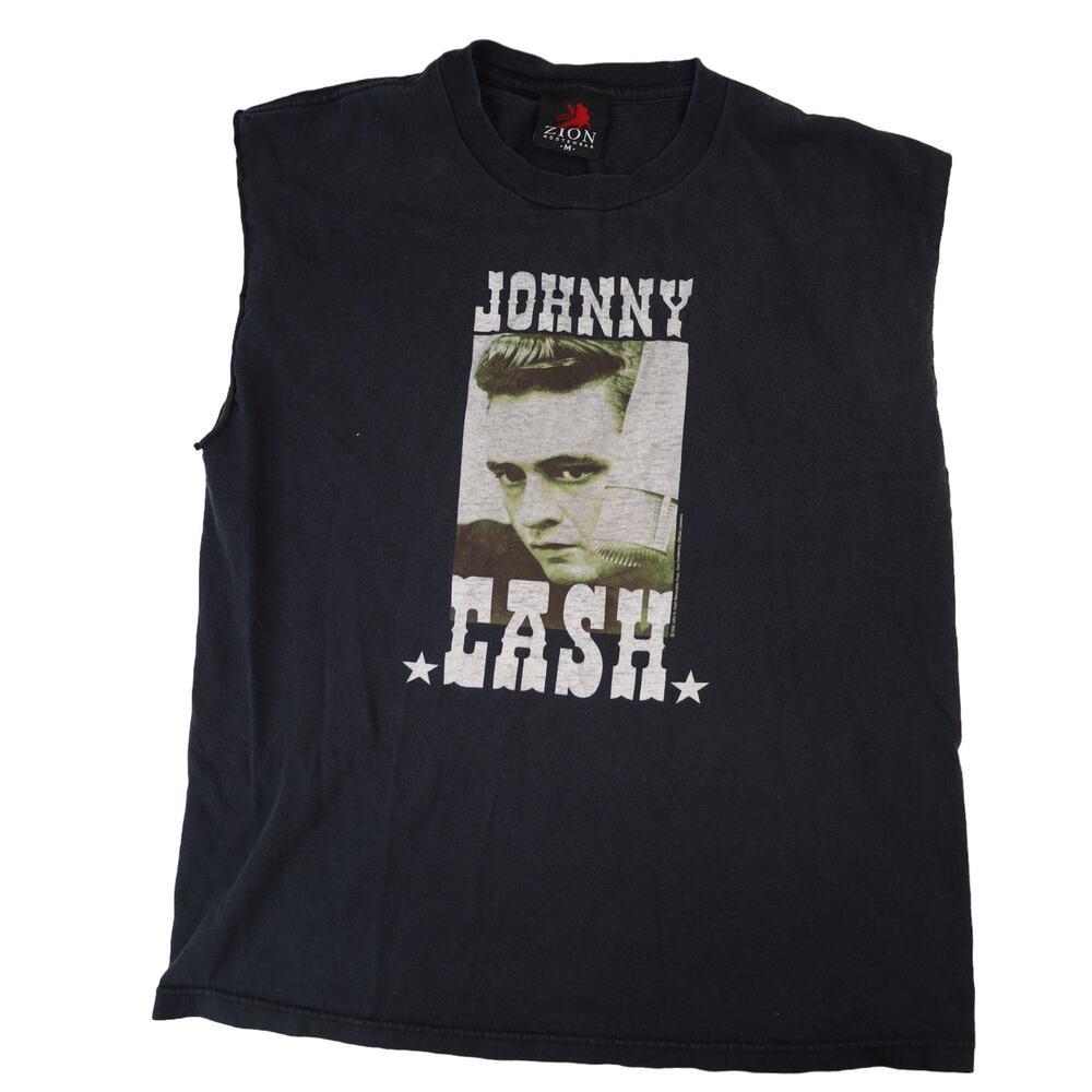 Vintage Johnny Cash Graphic Muscle T Shirt
